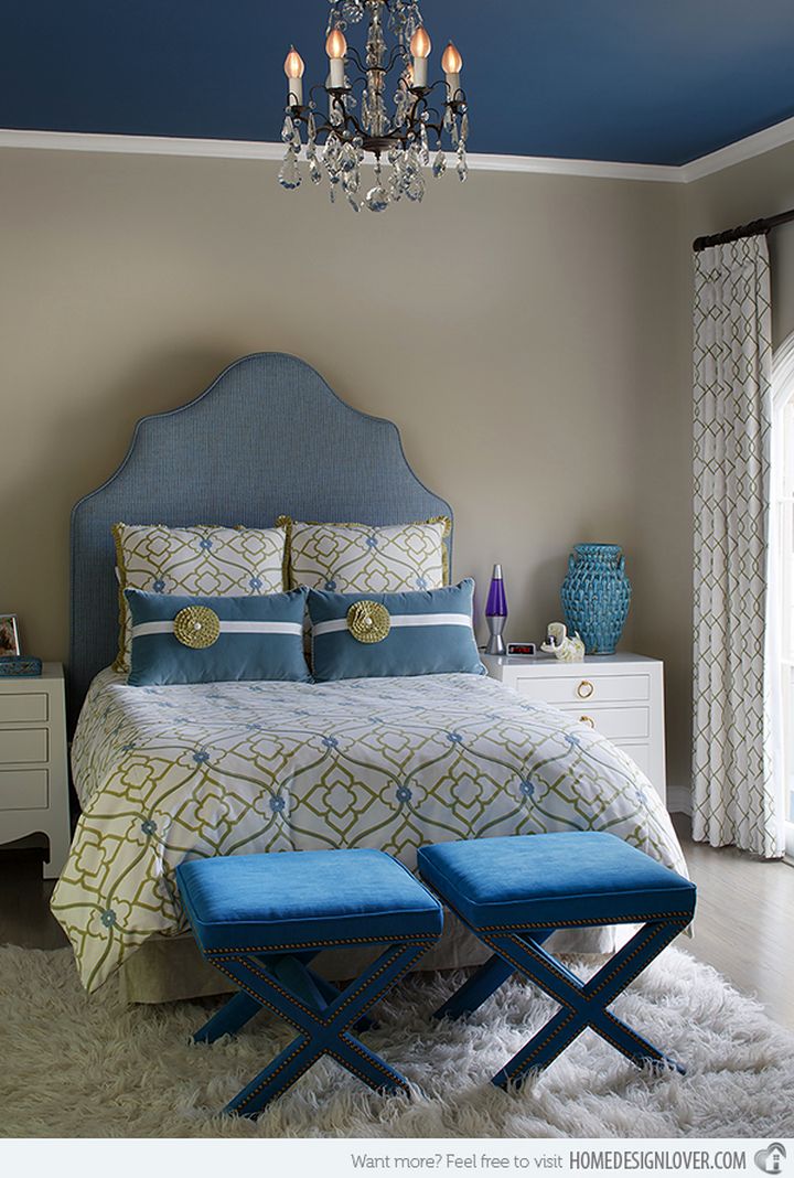 20 Deluxe Blue and Gold Bedroom Designs