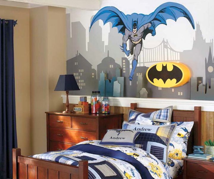 boys paint rooms room color batman joyous