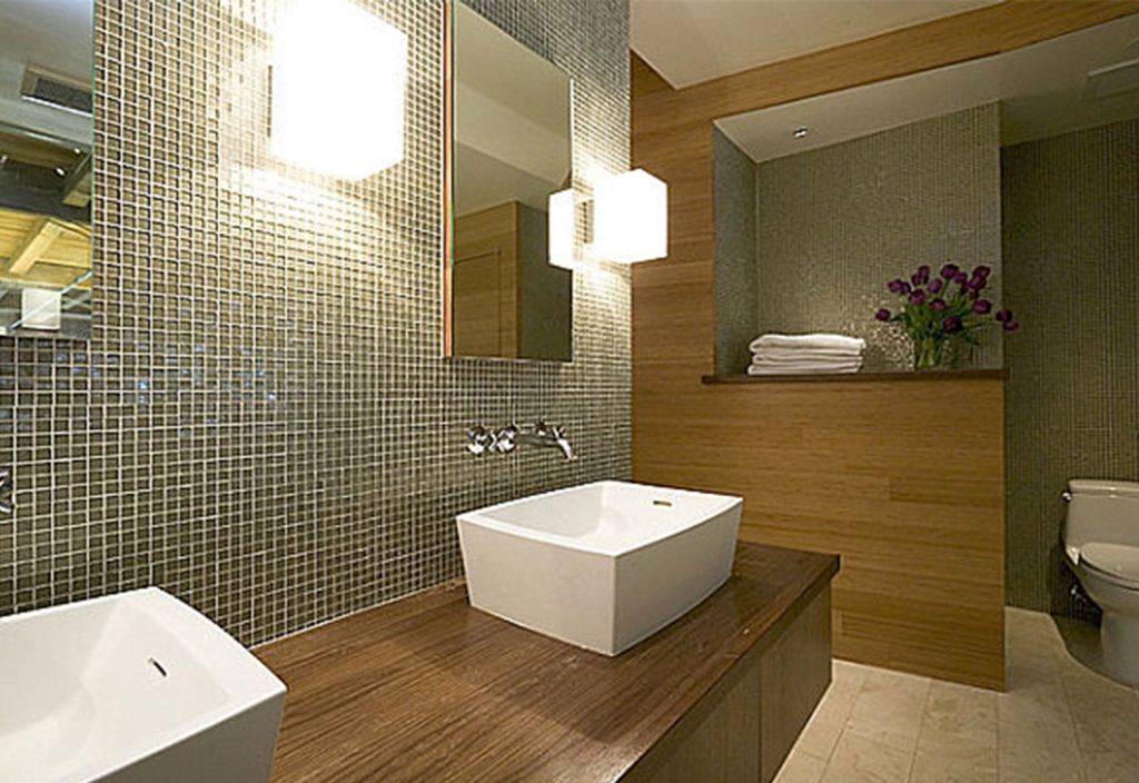 contemporary Bathroom vanity lighting ideas with double sink