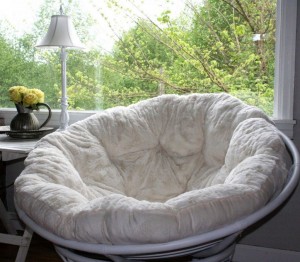 cozy modern papasan chair