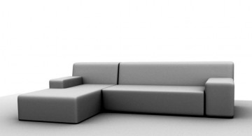 minimalist modern furniture in grey