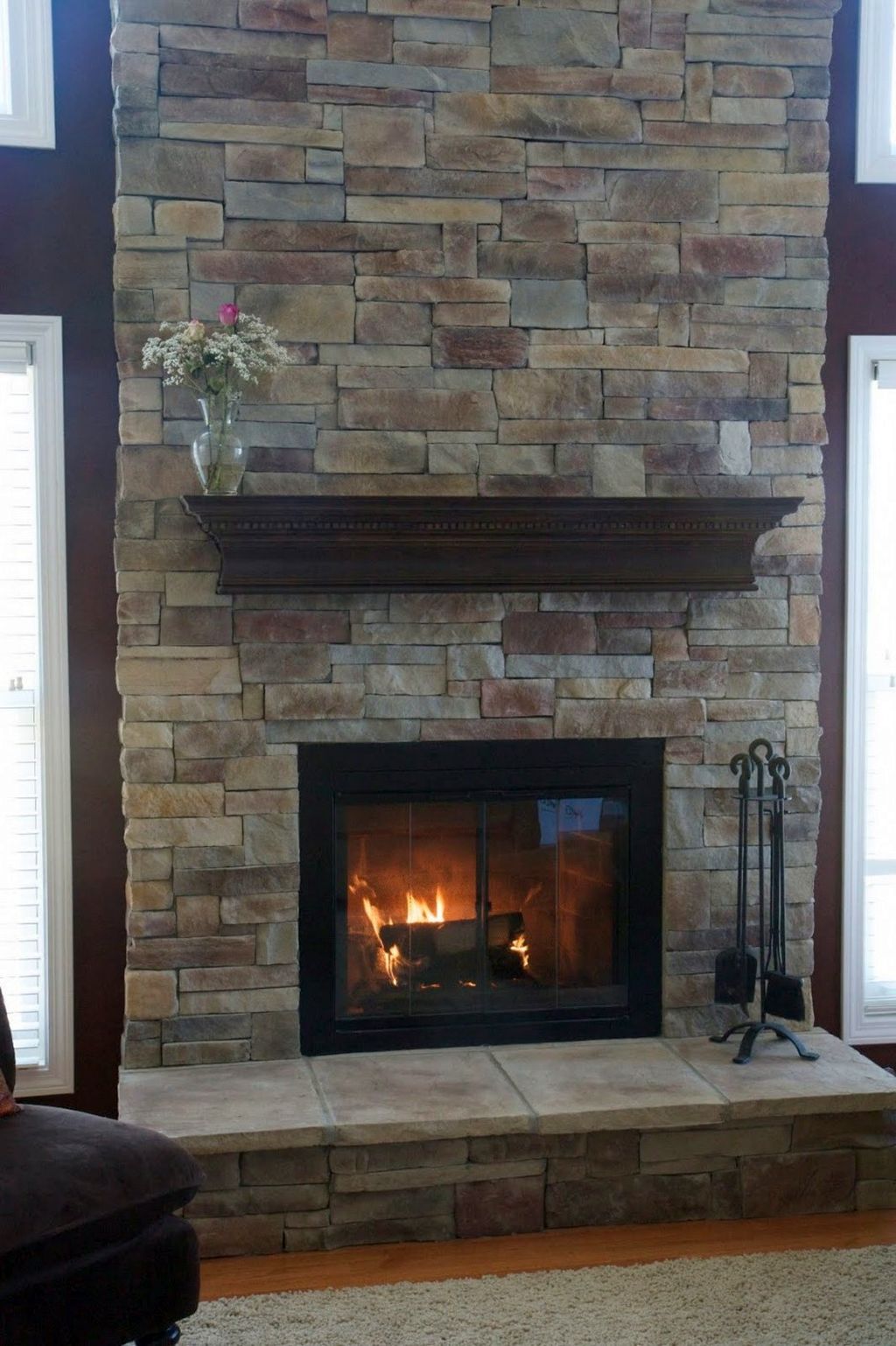 fireplace floating designs shelf glass modern stone brick mantle makeover above