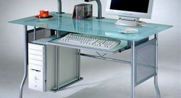 single Acrylic Computer Desk