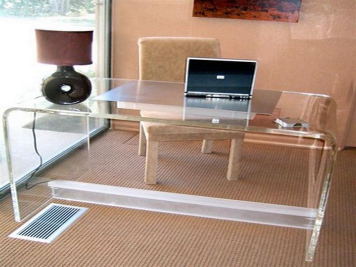  Acrylic Office Desk for Simple Design