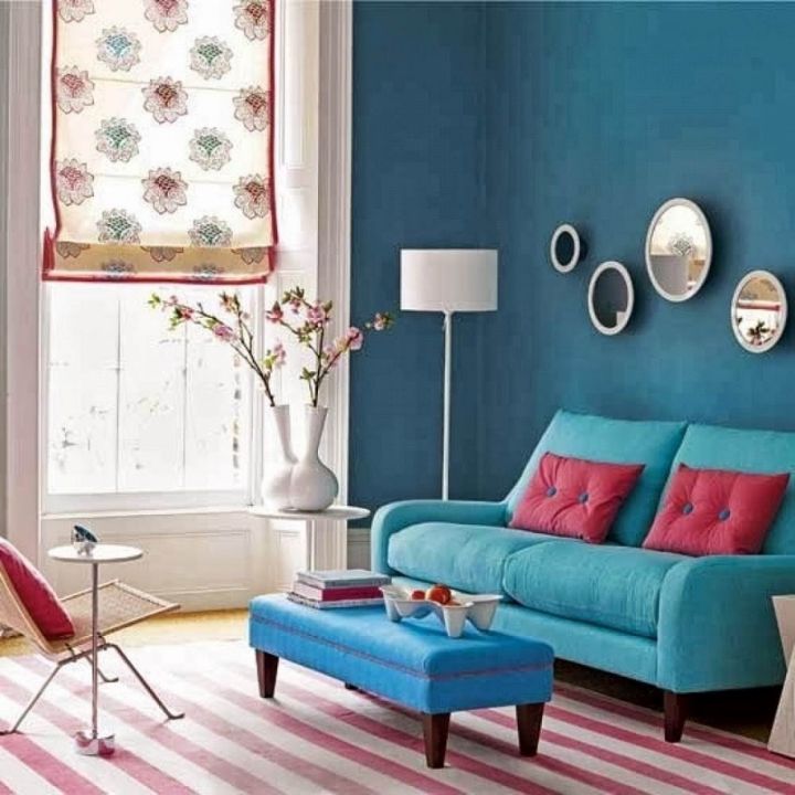 19 Gorgeous Turquoise Living Room Decorations and Designs