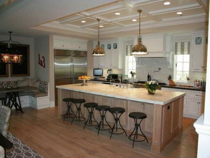 Contemporary Kitchen Island With Seating For Six ?x34469
