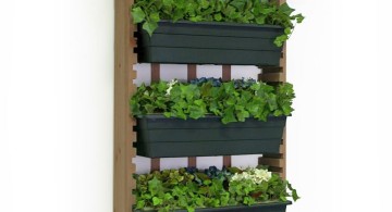 three tiered indoor wall hanging planter