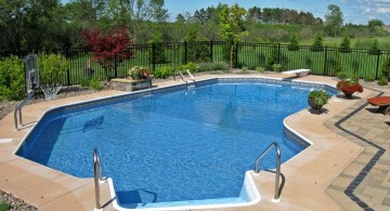 lazy l pool designs with basketball hoop