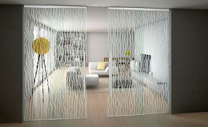 patterned modern sliding glass door designs