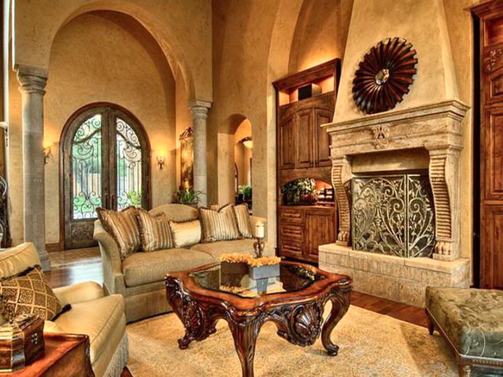 tuscan living room design ideas