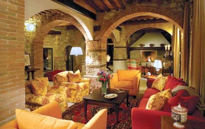tuscan living colors decor rooms decorating tuscany bright mediterranean stunning castello kitchen