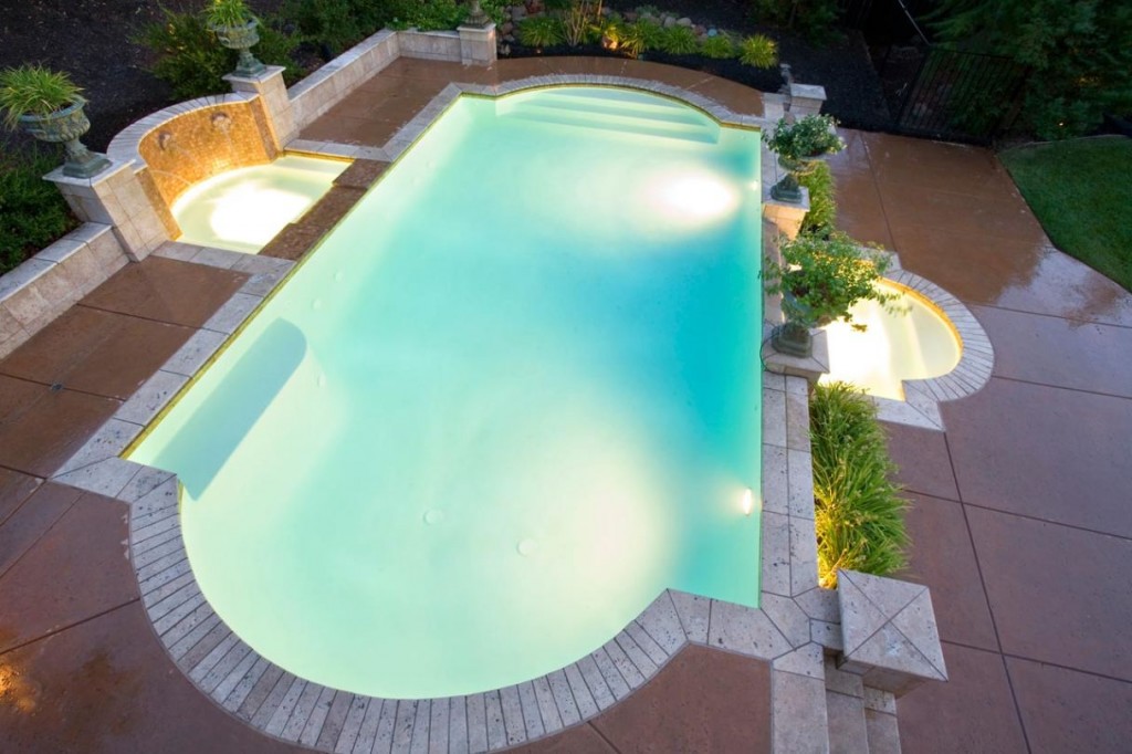 Amazing view of Formal grecian style pool pictures