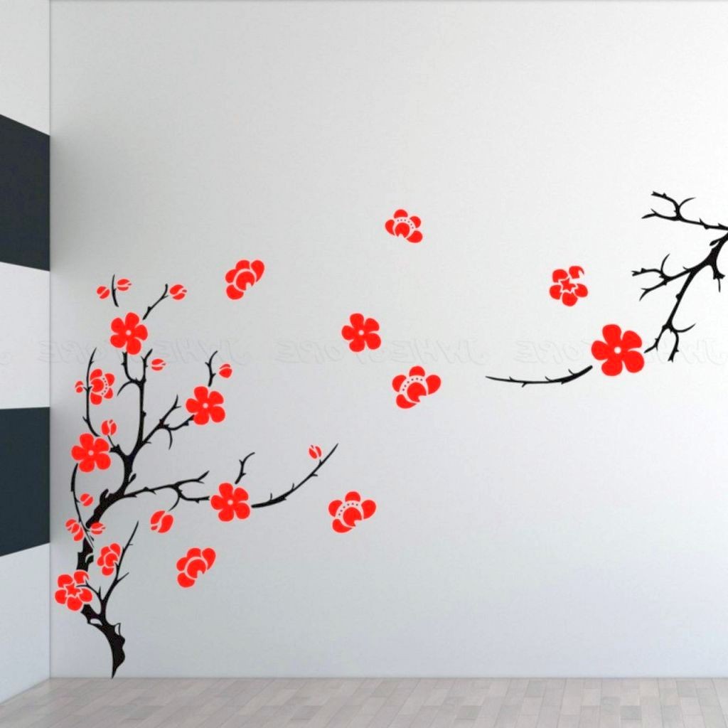 Beautiful Sakura tree DIY Indoor Wall Painter