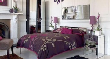 Classic Luxury Bedroom with Purple Color