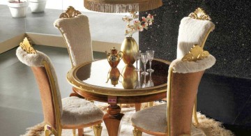 Classic and royal dining table chairs designs