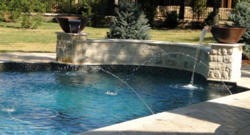 Elegant and traditional grecian pool fountain
