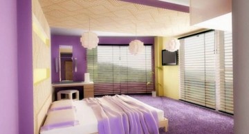 Luxury Bedroom with Purple Color for married couple