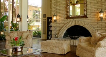 Mediterranean Home Decor with ivory wall