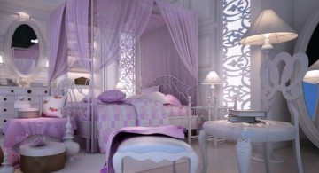 Romantic Luxury Bedroom with Purple Color for couple