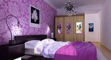 Spectacular and elegant Luxury Bedroom with Purple Color