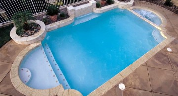 Three tier grecian swimming pool fountain
