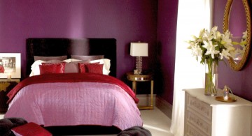 Warm and elegant Luxury Bedroom with Purple Color