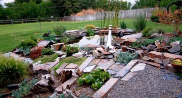 gardening with rocks ideas with colorful rocks