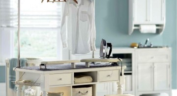 laundry room clothes hanger racks designs for small space