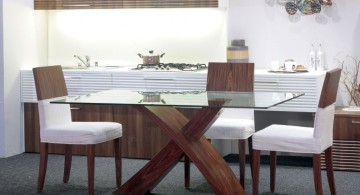 minimalistic and modern looking dining table chairs designs