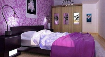purple bedroom interior design