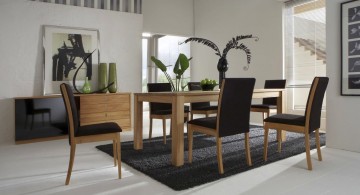 simple black dining table chairs designs