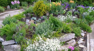 simple gardening with rocks ideas