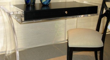 Acrylic Computer Desk with curved legs