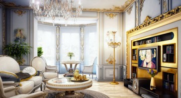Comfortable and extravagant Victorian living room design