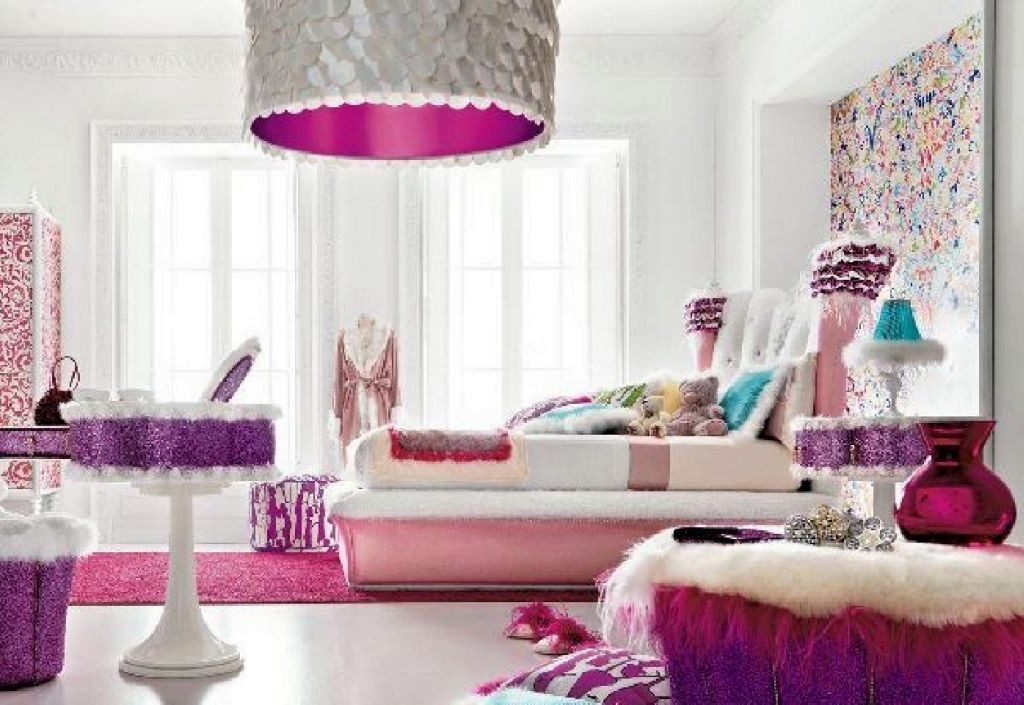 Fluffy awesome rooms for girls