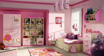 Funky pink themed awesome rooms for girls