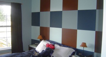 Large checkered pattern Cool wall painting designs
