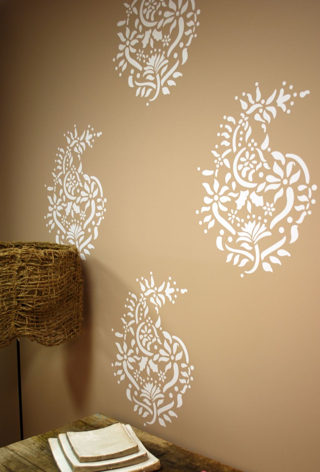 Paisley pattern Cool wall painting designs