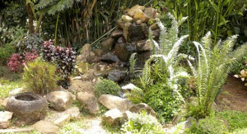 Small Japanese Garden Ideas with Various Bush Plants
