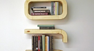 Unique DIY floating bookshelf decoration