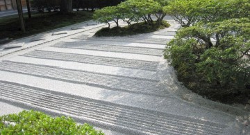 Zen style Japanese garden backyard design