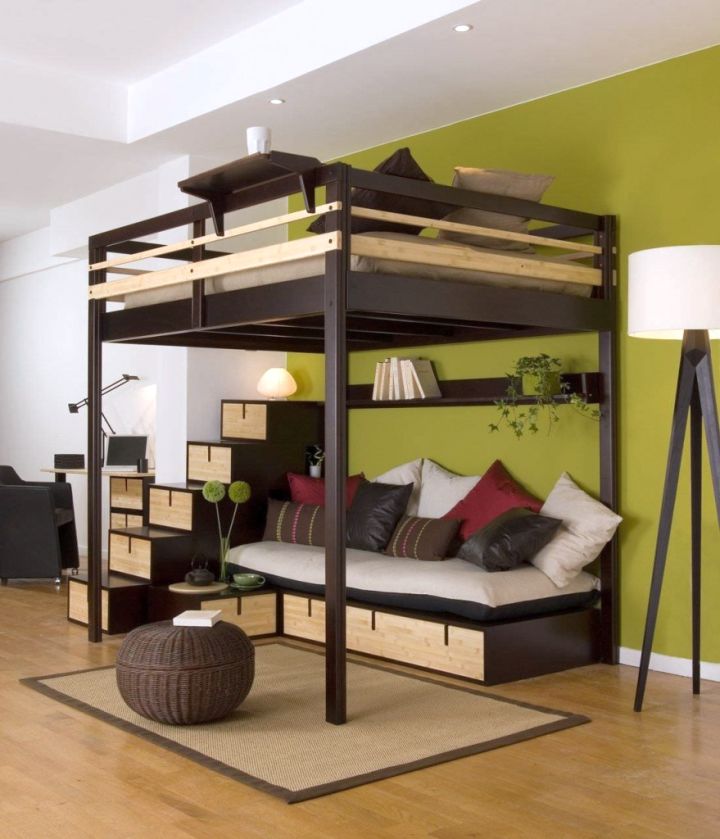 19 Cool Adult Loft Bed With Stairs Designs