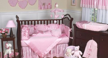 all in pink cute baby girl bedding ideas