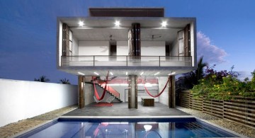 amazing modern homes with floating glass balcony