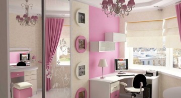 awesome rooms for girls with vintage lamp and pink wall