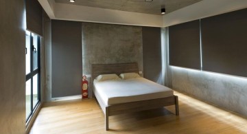 bare and industrial zen bedroom ideas