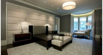 bedroom wall panel design ideas in black and grey