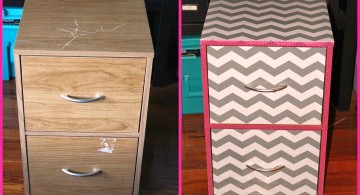 before and after contact paper furniture