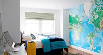 big world map cool painting ideas for bedrooms