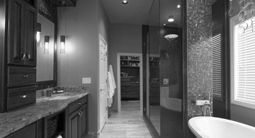 black bathrooms ideas for main bathroom